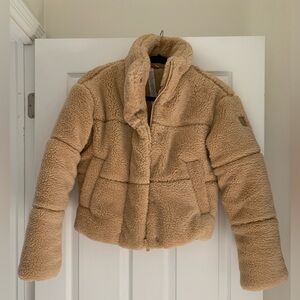 Alo Fleece puffer bomber. *WORN ONCE* Flawless.